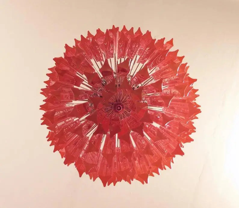 Murano Chandelier – 184 prisms – Pink - Zonesus