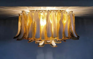 Murano Chandelier – 64 petals – Caramel - Zonesus