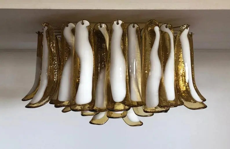 Murano Chandelier – 64 petals – Caramel - Zonesus
