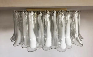 Murano Ceiling lamp – 64 petals – Transparent/White - Zonesus