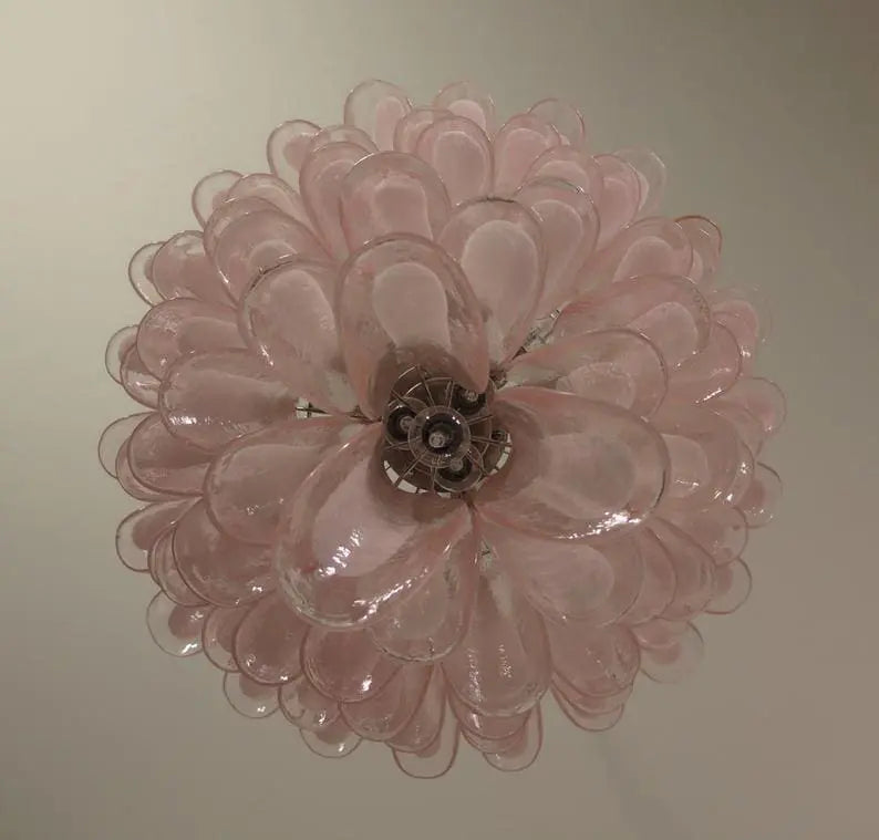 Murano Chandelier – 75 petals – Pink - Zonesus