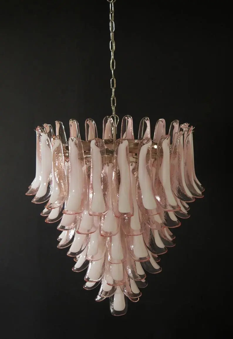 Murano Chandelier – 75 petals – Pink - Zonesus