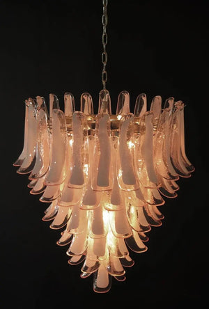 Murano Chandelier – 75 petals – Pink - Zonesus