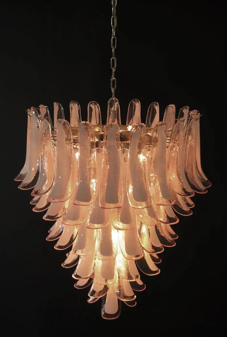 Murano Chandelier – 75 petals – Pink - Zonesus