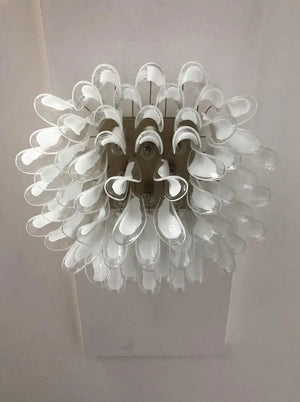 Murano Ceiling lamp – 64 petals – Transparent/White - Zonesus