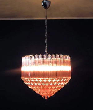 Murano Chandelier – 163 prisms – Pink - Zonesus