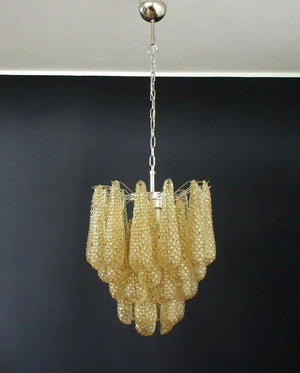 Murano Chandelier – Drop – 41 glasses – Amber - Zonesus