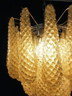 Murano Chandelier – Drop – 41 glasses – Amber - Zonesus