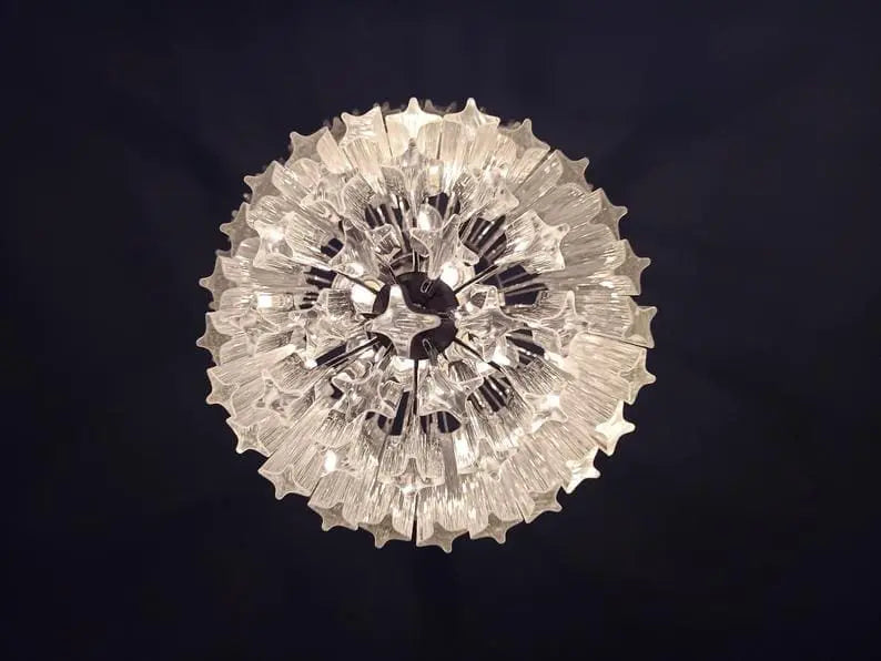 Murano Chandelier – 112 prisms – Transparent - Zonesus