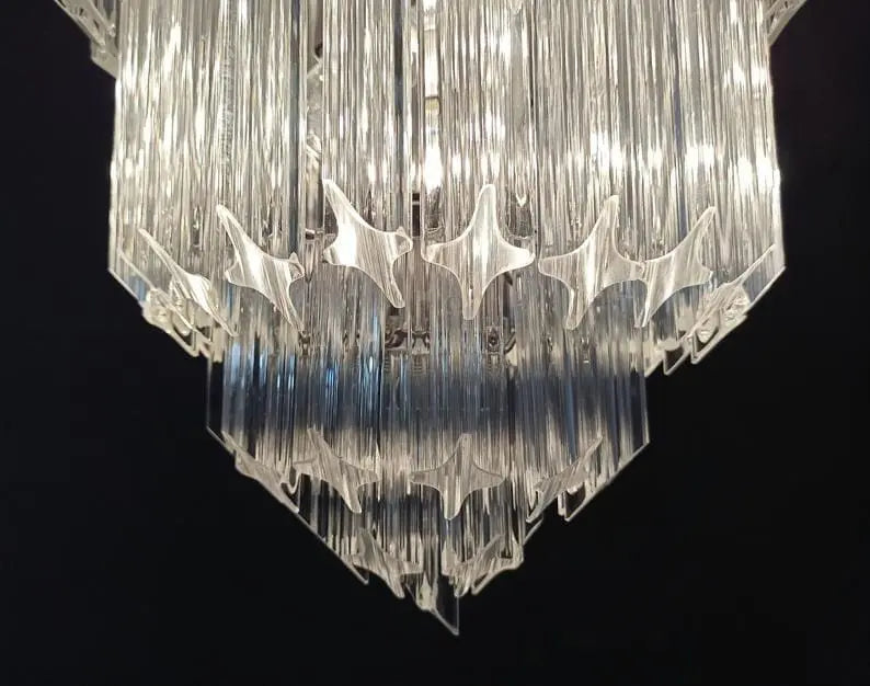 Murano Chandelier – 112 prisms – Transparent - Zonesus