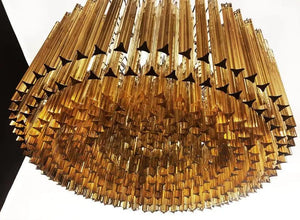 Murano Chandelier – Triedri – 391 prisms – Amber - Zonesus