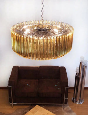Murano Chandelier – Triedri – 391 prisms – Amber - Zonesus