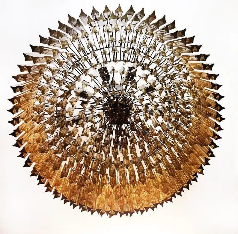 Murano Chandelier – Triedri – 391 prisms – Amber - Zonesus