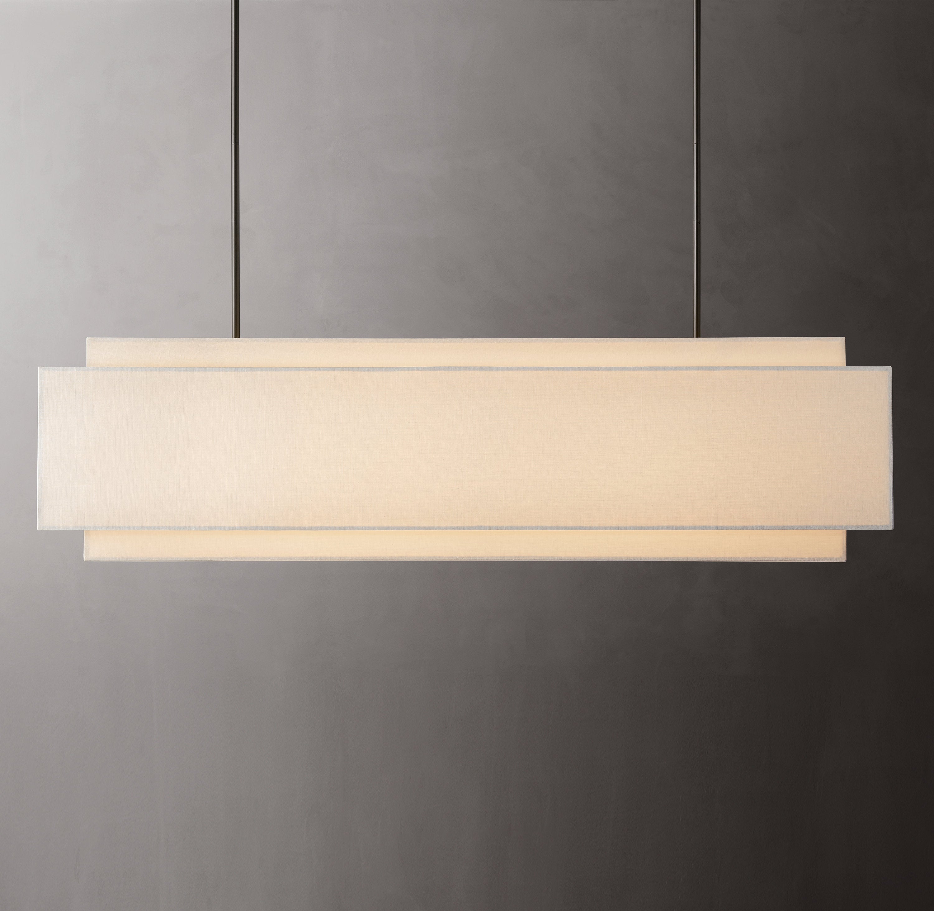 Échelon Rectangular Chandelier 63" - Zonesus