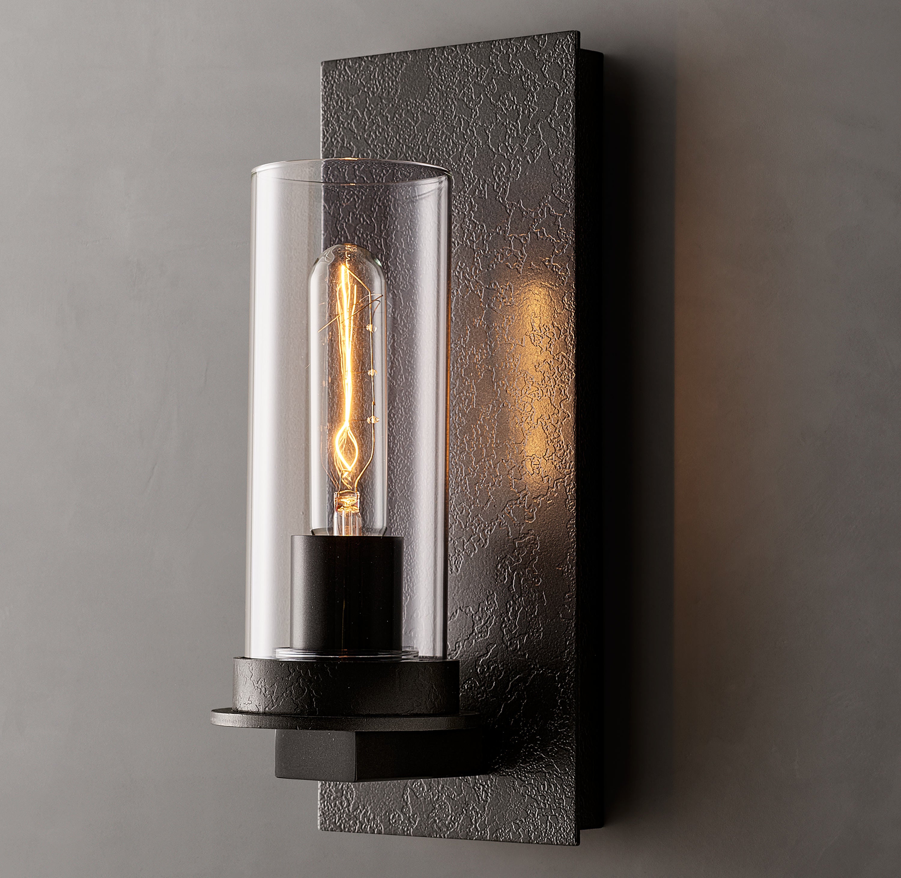 Ondra Clear Glass Sconce 12'' 18''H - Zonesus