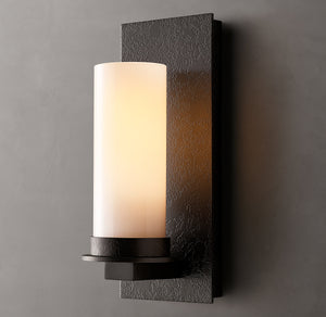 Ondra Milk Glass Sconce 12'' 18''H - Zonesus