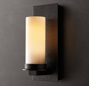 Ondra Milk Glass Sconce 12'' 18''H - Zonesus