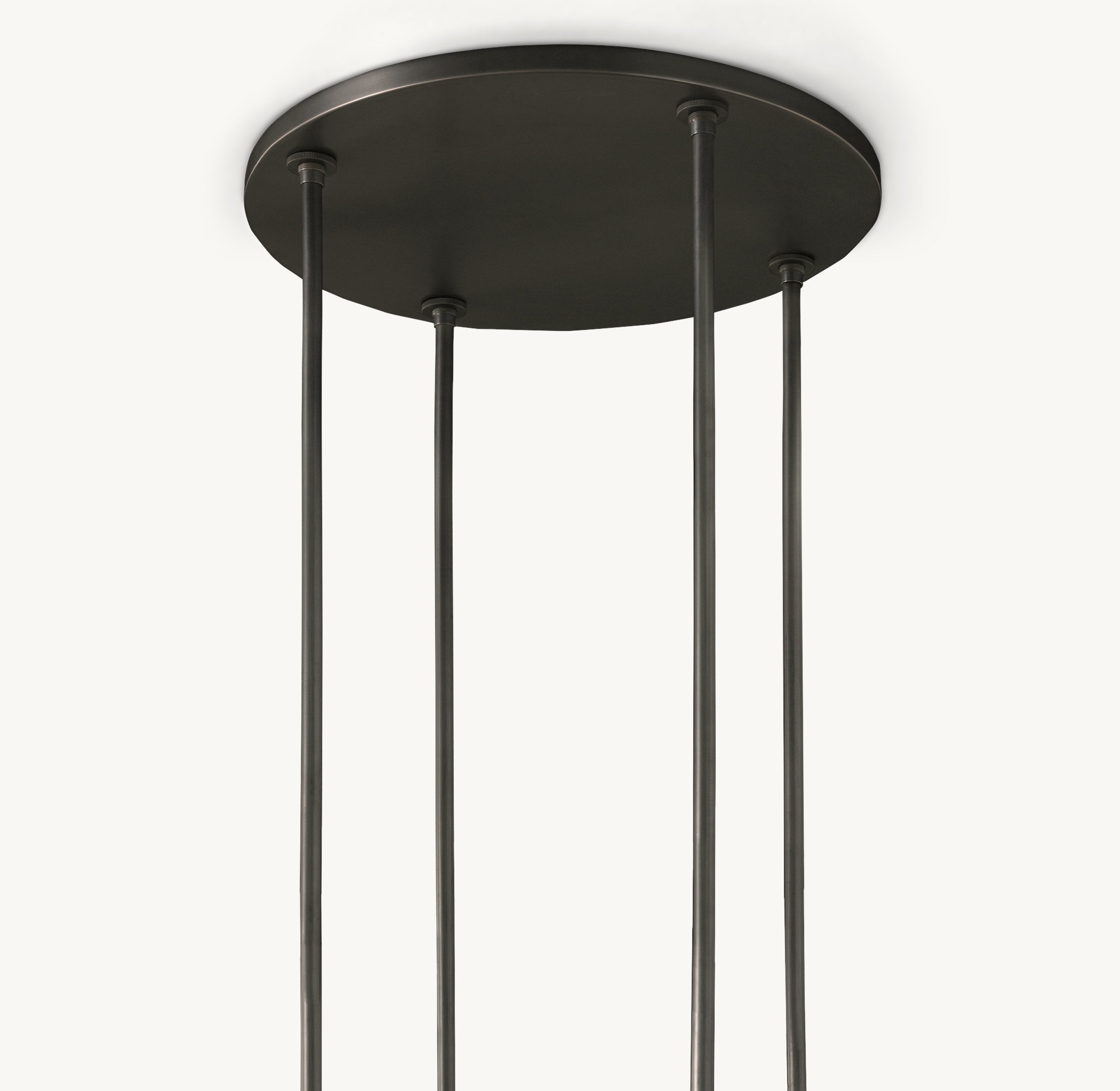 Ravelle Round Milk Glass Chandelier 60" - Zonesus