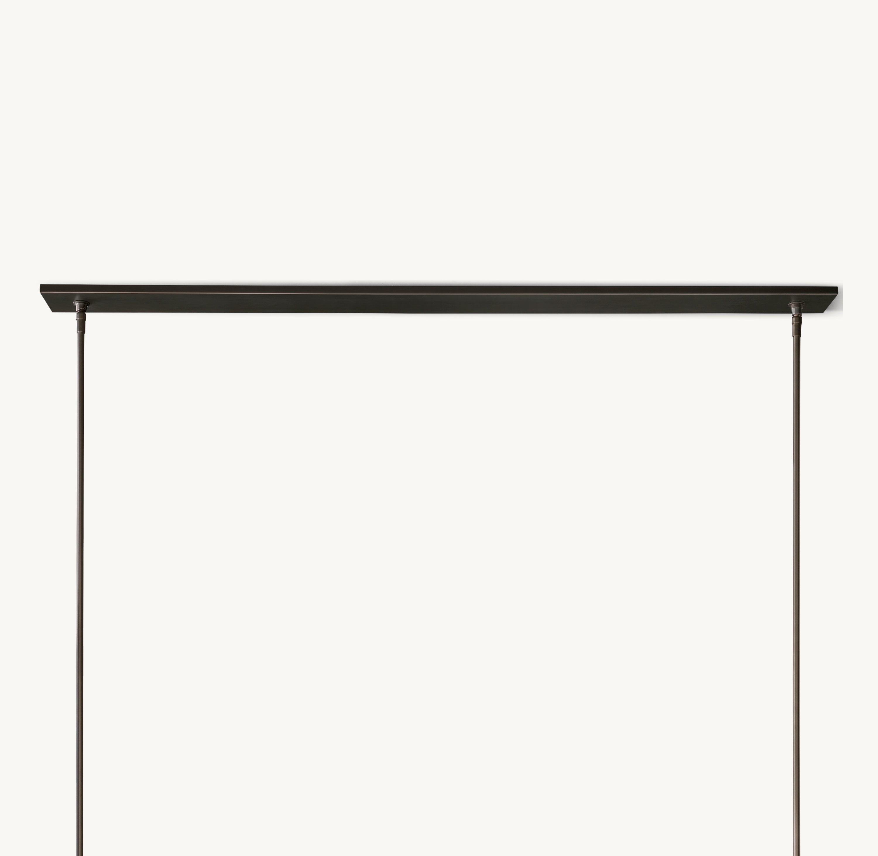 Ravelle Linear Milk Glass Chandelier 59" - Zonesus