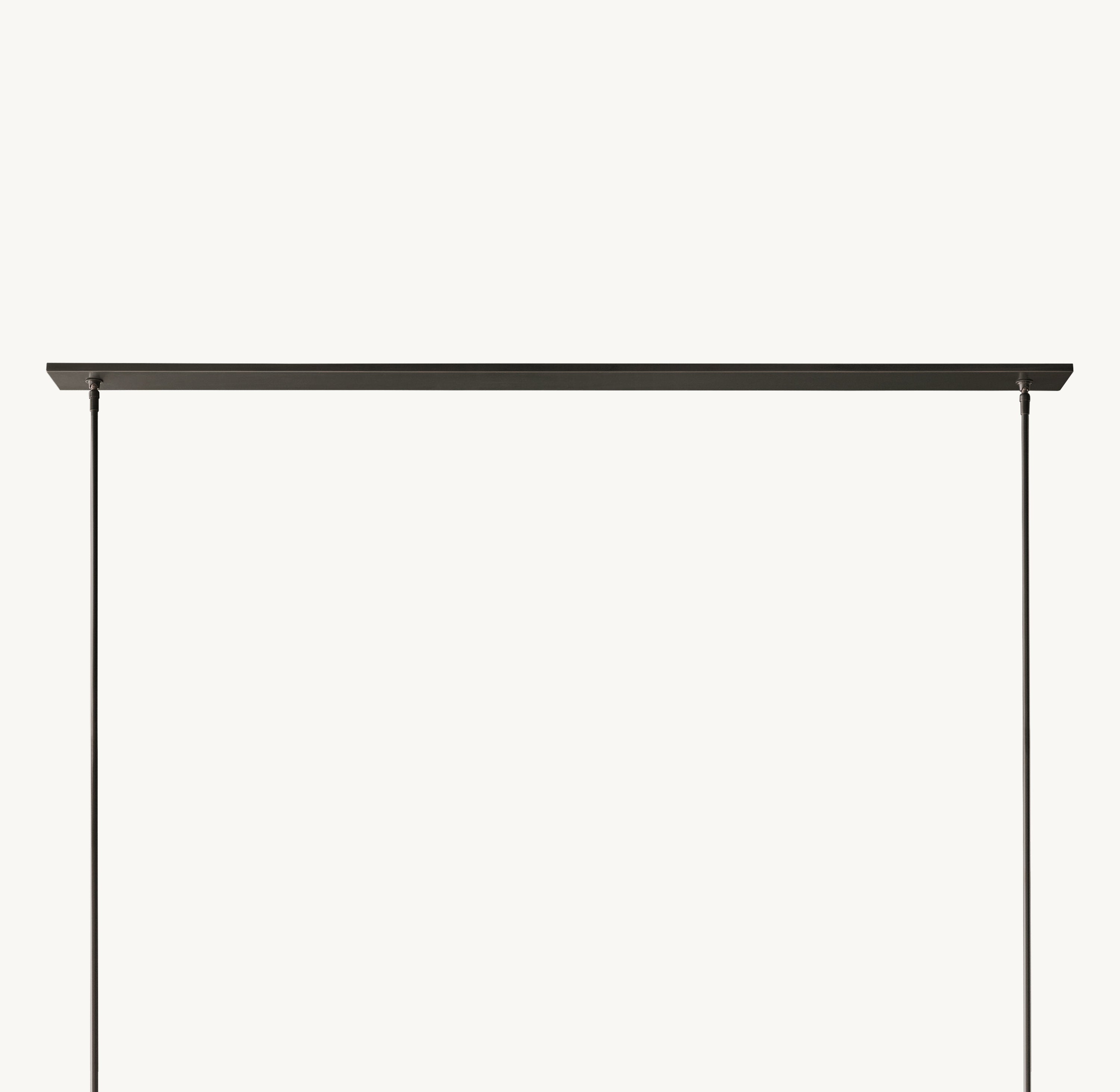 Ravelle Linear Milk Glass Chandelier 71" - Zonesus
