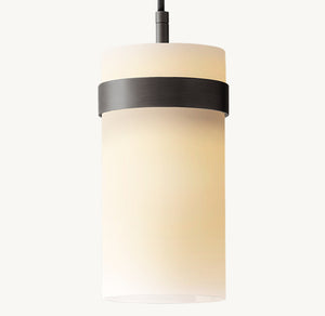 Ravelle Milk Glass Pendant 5" - Zonesus