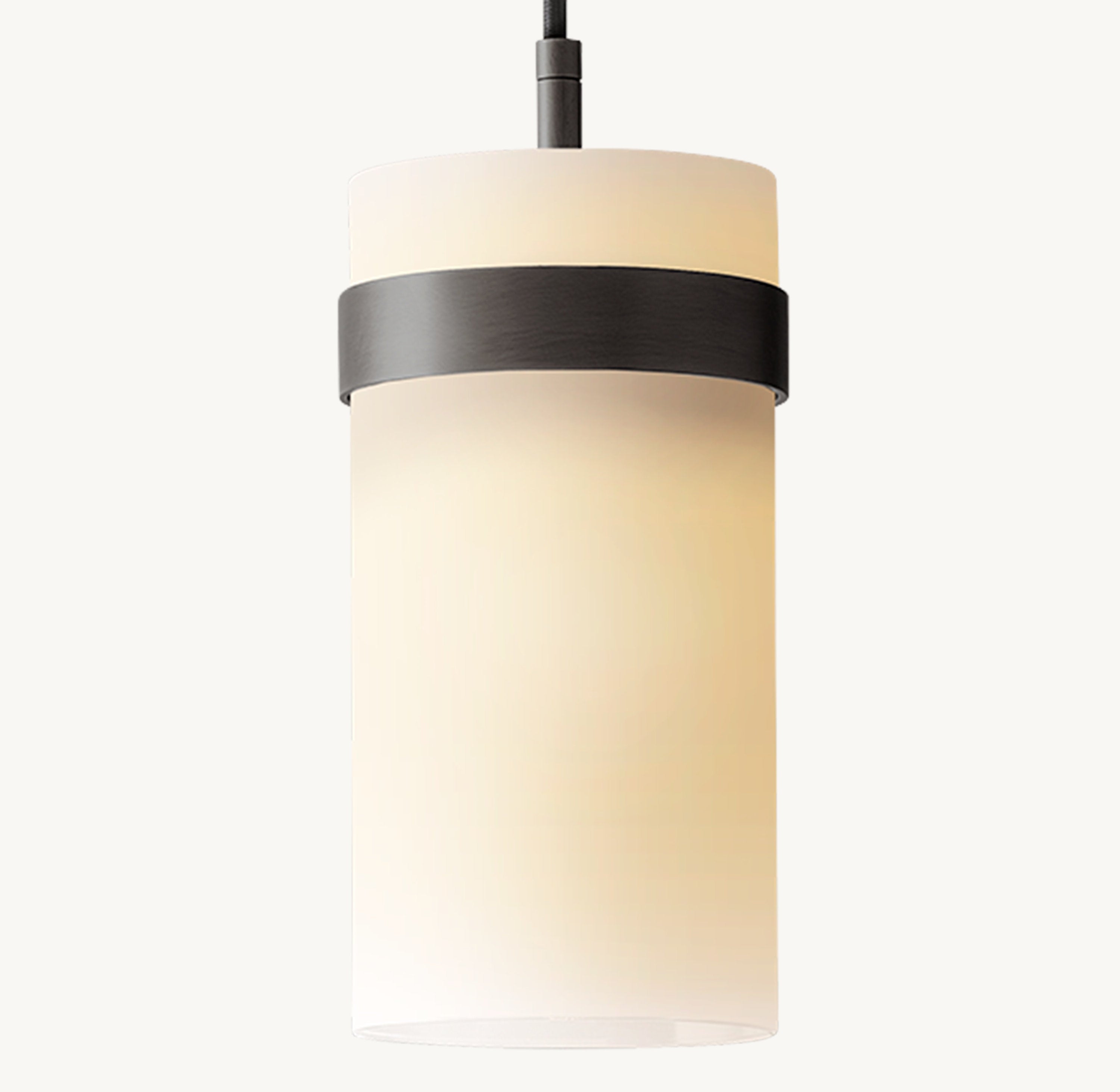 Ravelle Milk Glass Pendant 5" - Zonesus