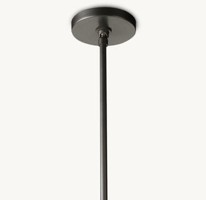 Ravelle Milk Glass Pendant 8" - Zonesus