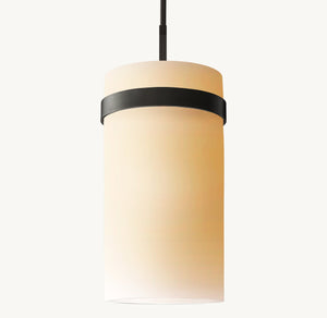 Ravelle Milk Glass Pendant 10" - Zonesus