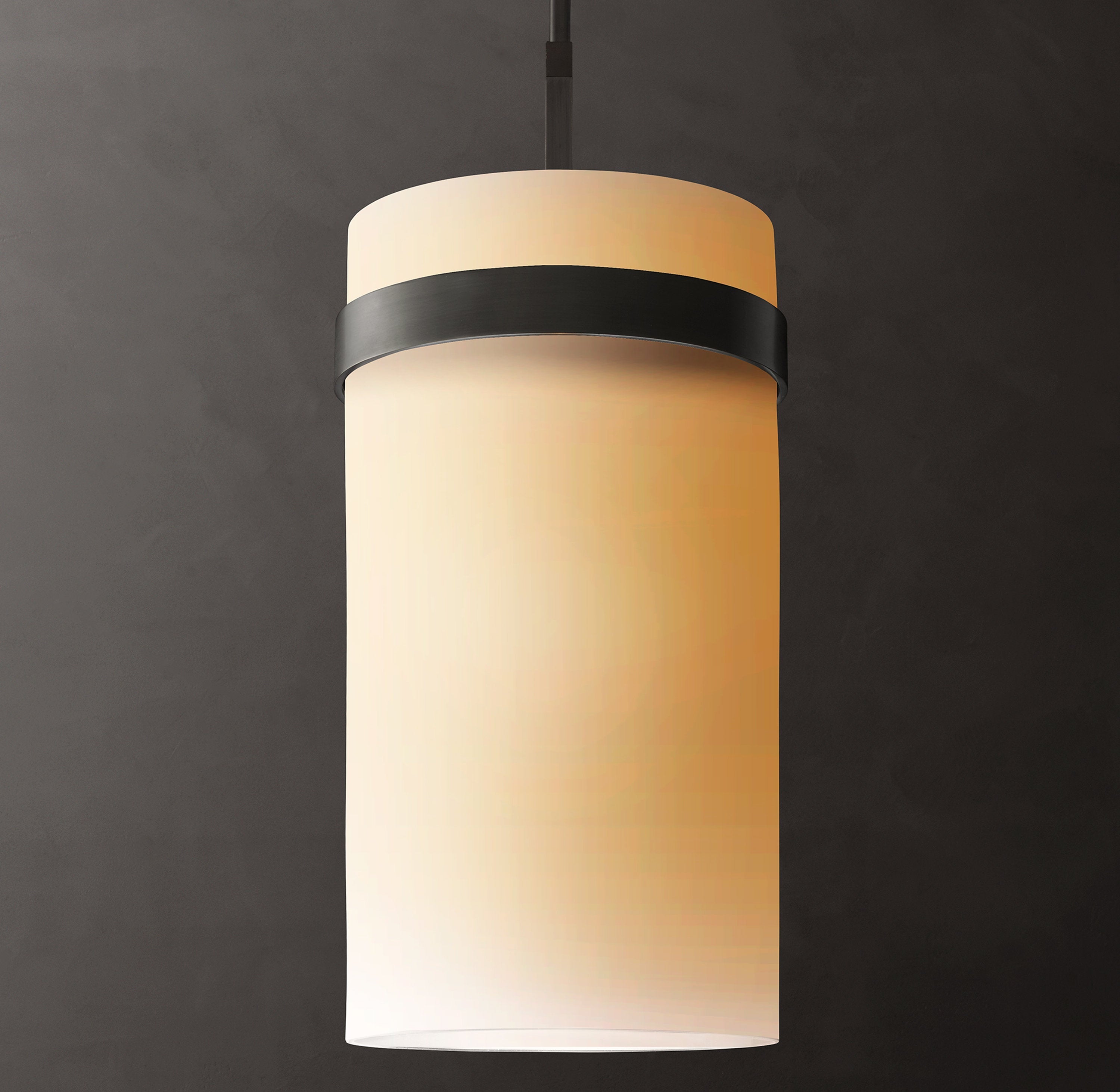 Ravelle Milk Glass Pendant 10" - Zonesus