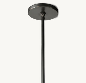 Ravelle Milk Glass Pendant 12" - Zonesus