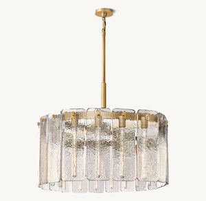 Calamette Glass Round Chandelier 36" - Zonesus