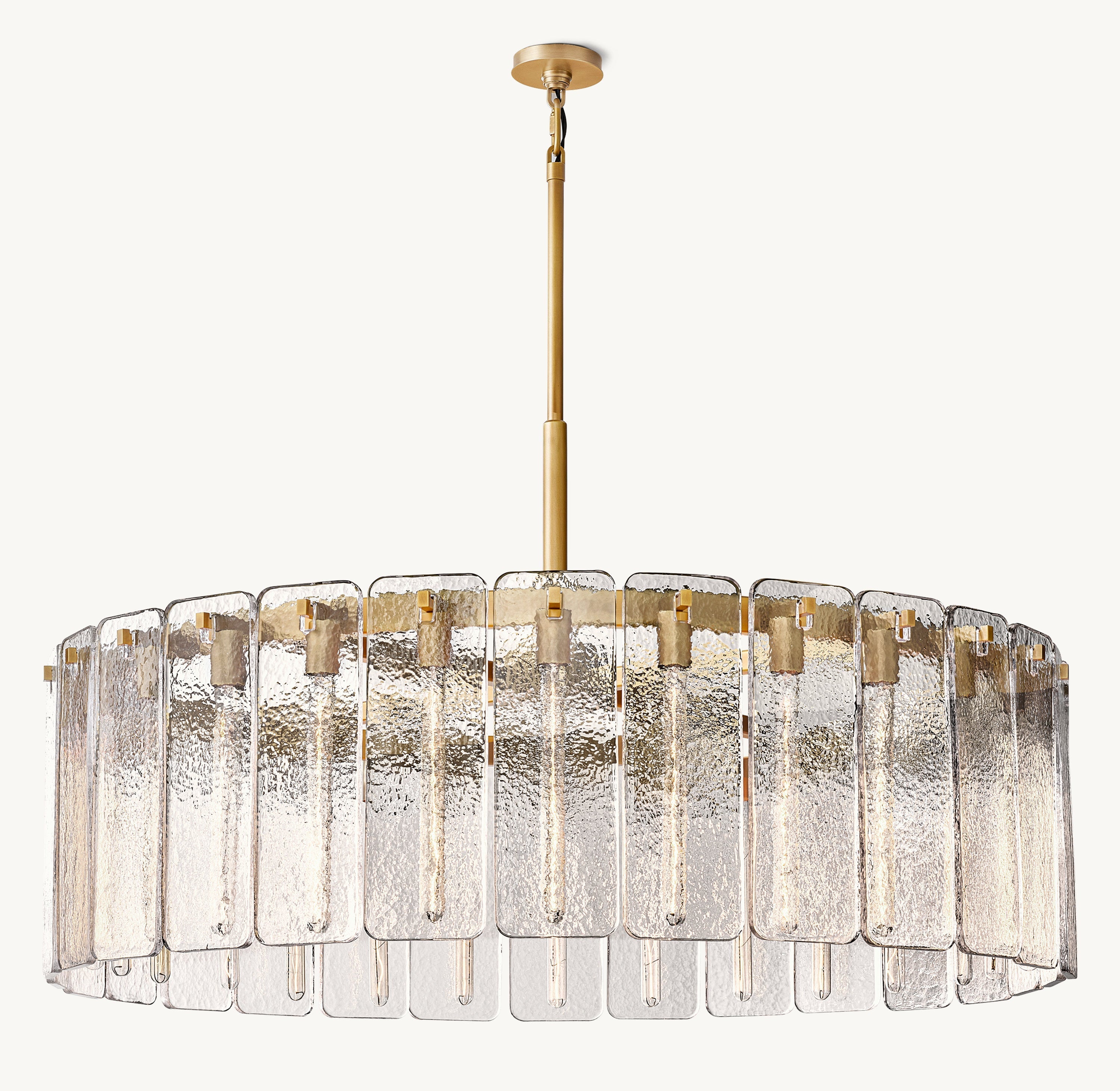 Calamette Glass Round Chandelier 48" - Zonesus