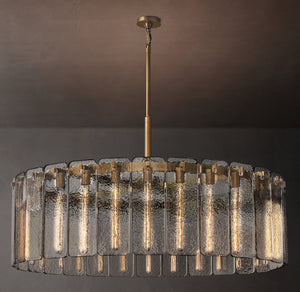 Calamette Glass Round Chandelier 48" - Zonesus