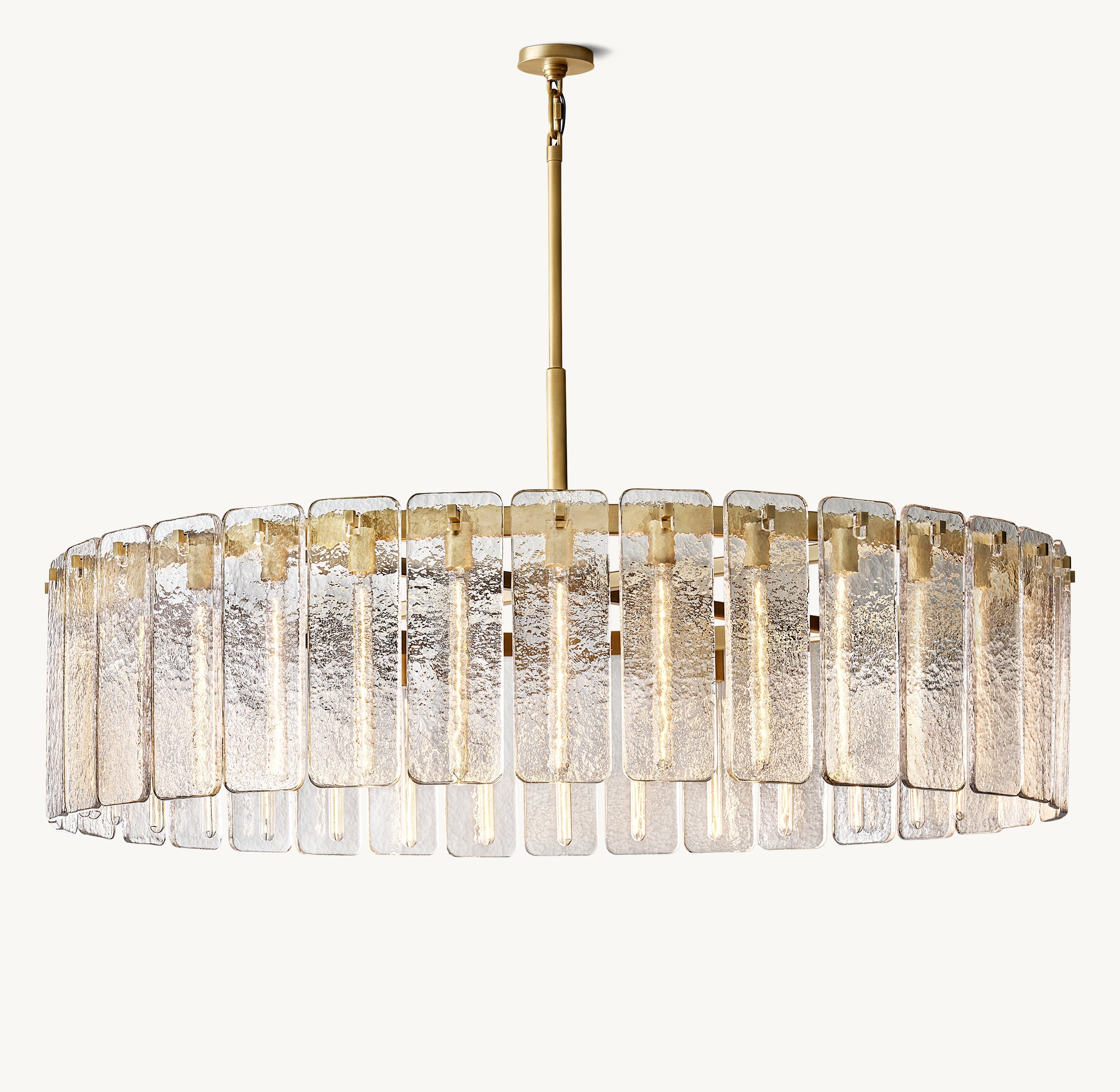 Calamette Glass Round Chandelier 60" - Zonesus