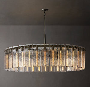 Calamette Glass Round Chandelier 60" - Zonesus