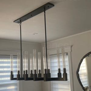 Cannel Linear Chandelier 67" - Zonesus