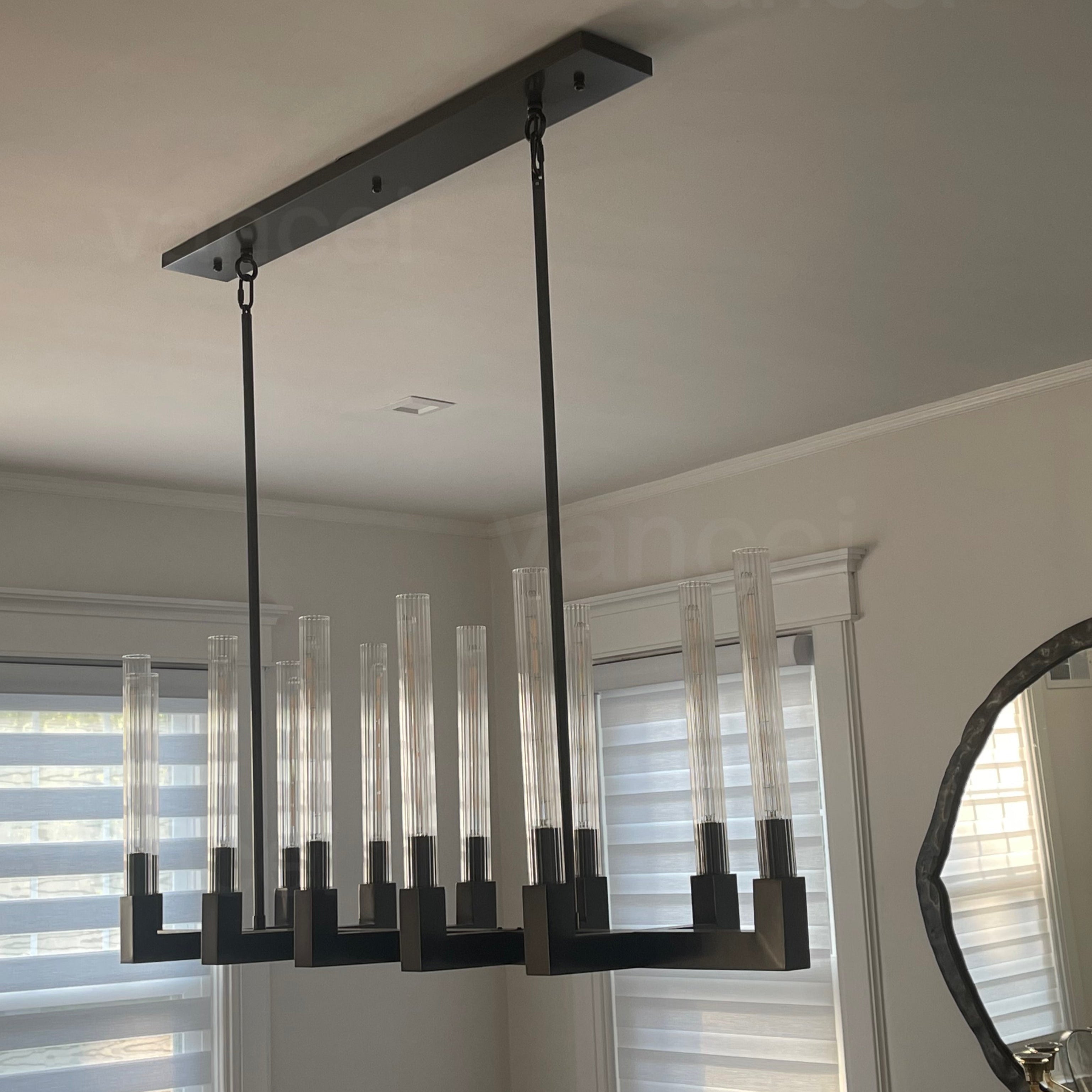 Cannel Linear Chandelier 67" - Zonesus