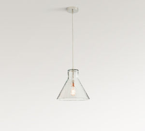 Bridget Recycled Glass Flared Pendant (13"-18") - Zonesus