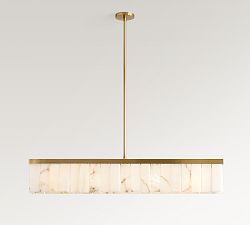 Windham Alabaster Linear Chandelier (49") - Zonesus