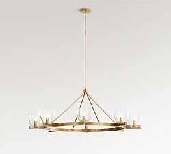 Chamberlin Metal Round Chandelier (50") - Zonesus