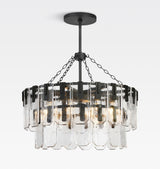 Nadia Glass Chandelier 30" 41"