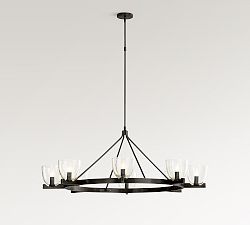 Chamberlin Metal Round Chandelier (50") - Zonesus
