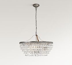 Clarissa Crystal Round Chandelier (19"-28") - Zonesus