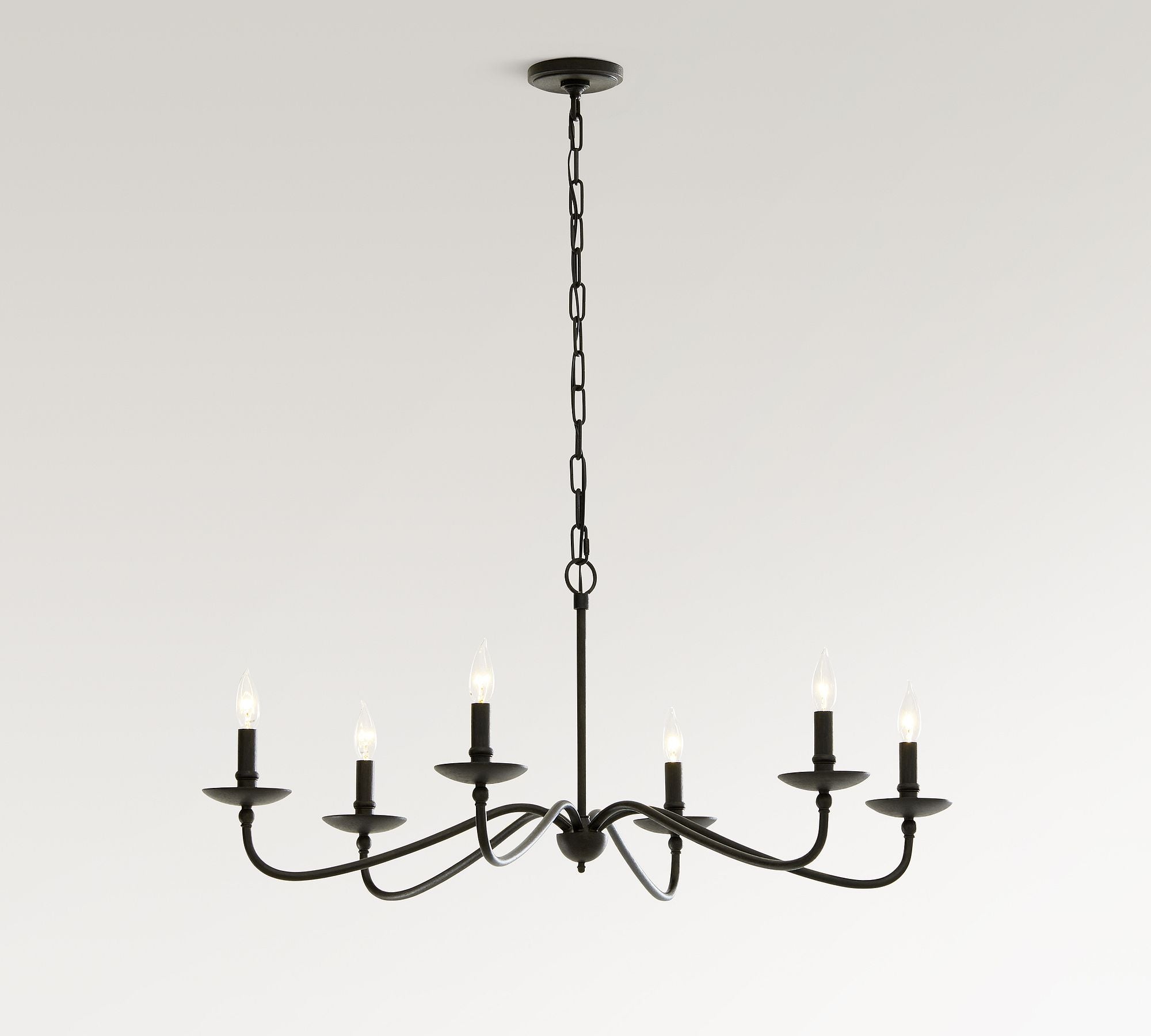 Lucca Iron Chandelier (38"-50") - Zonesus