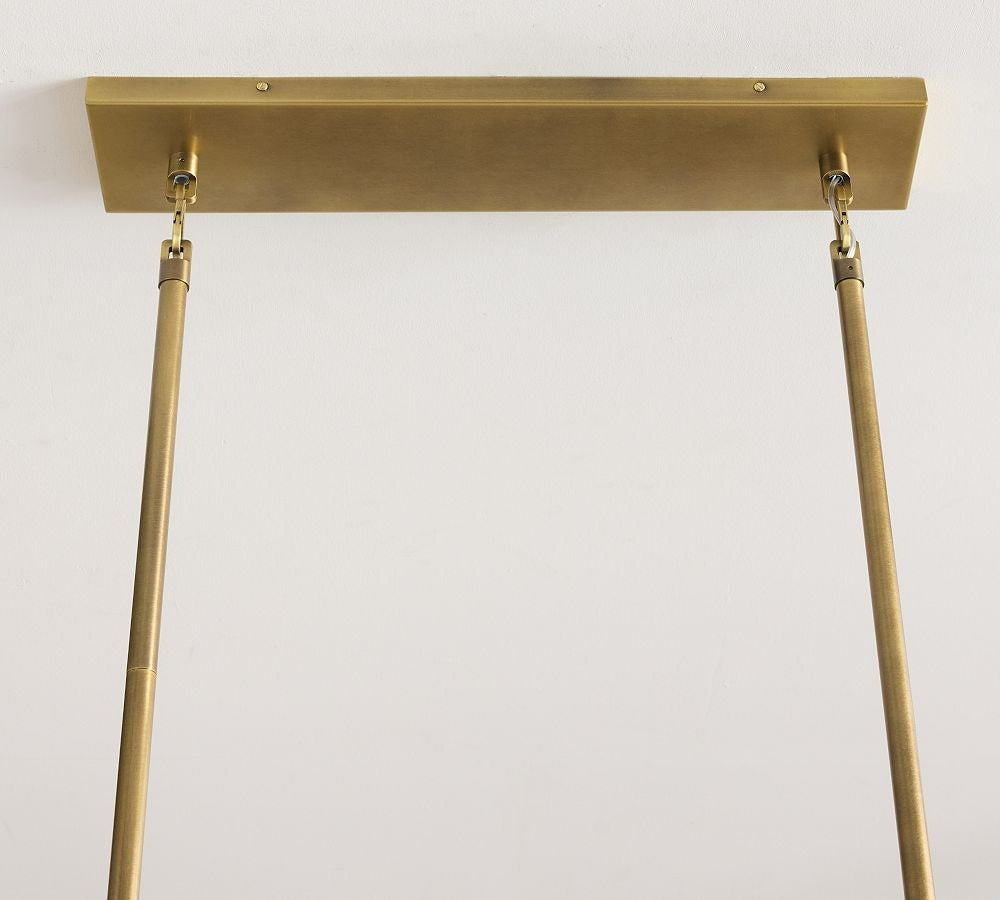 Florence Crystal Linear Chandelier 50" - Zonesus