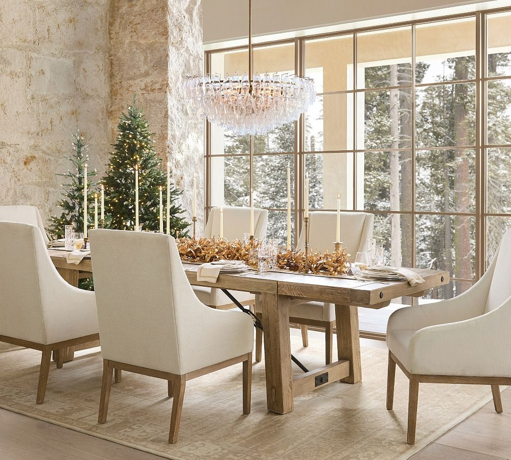 Florence Crystal Round Chandelier 29" 38" - Zonesus