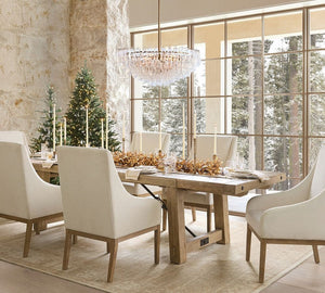 Florence Crystal Round Chandelier 29" 38" - Zonesus