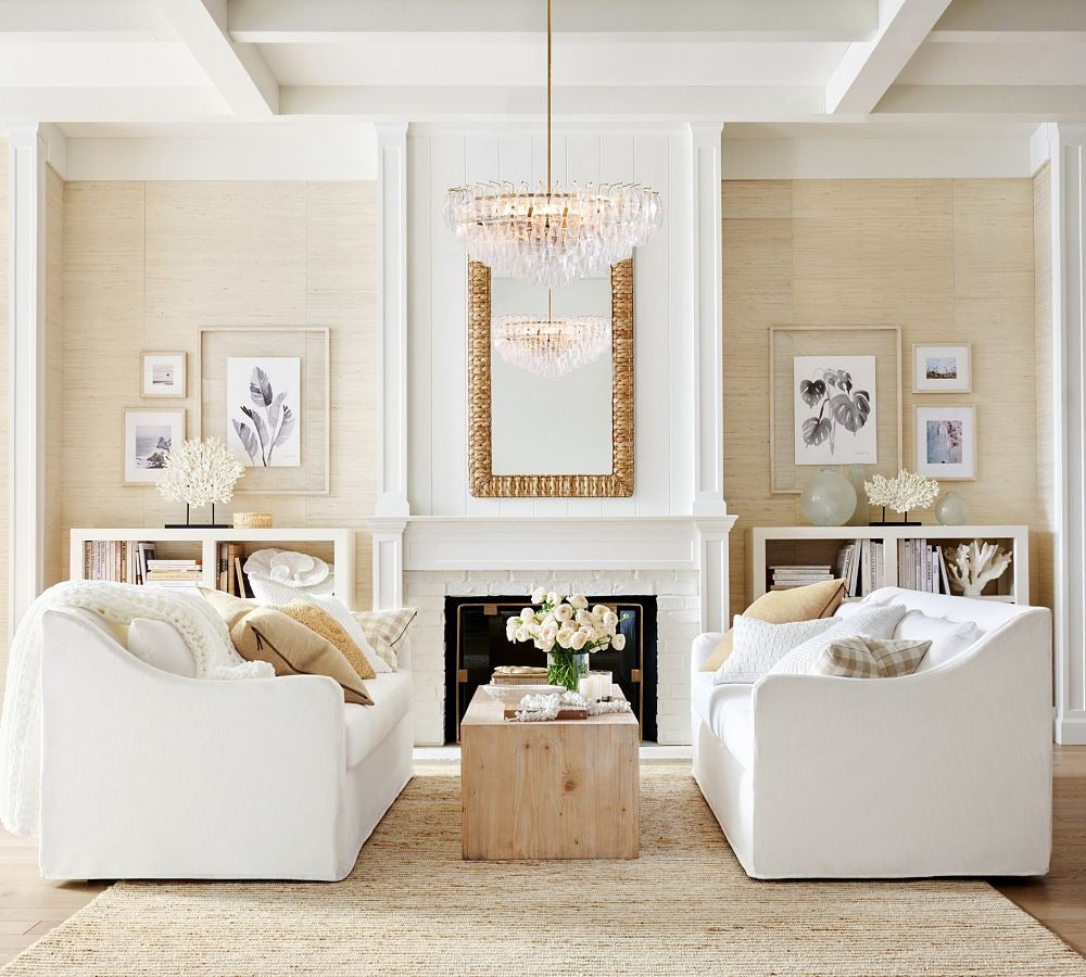 Florence Crystal Round Chandelier 29" 38" - Zonesus