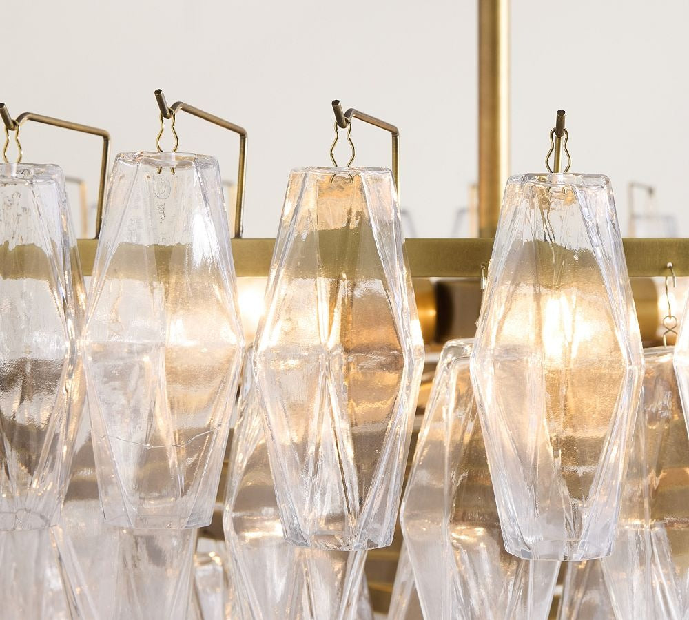 Florence Crystal Round Chandelier 29" 38" - Zonesus