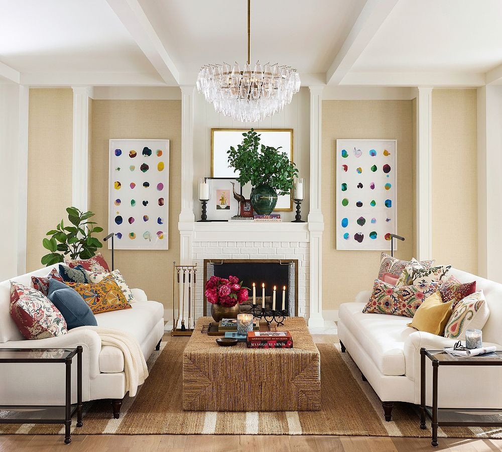 Florence Crystal Round Chandelier 29" 38" - Zonesus